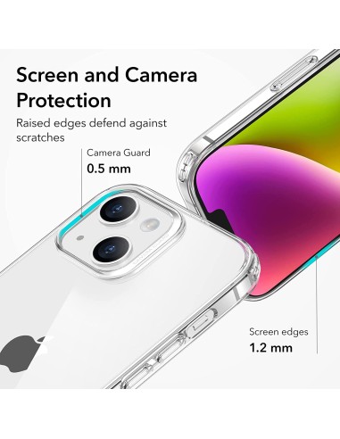 Funda gel TPU 3D iPhone 14 transparente