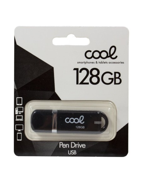 Pen Drive llavero USB 2.0 128 GB Cool Cover negro