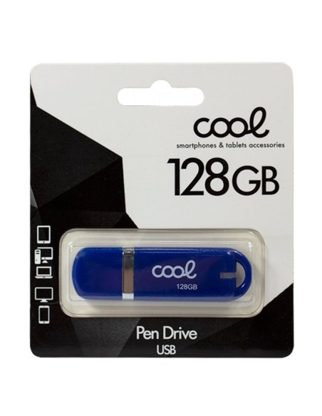 Pen Drive llavero USB 2.0 128 GB Cool Cover azul