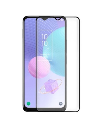 Protector pantalla vidrio templado TCL 405 / 406 / 408 negro (Pegado total 3D)