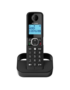 Teléfono fijo inalámbrico DECT Alcatel F860 dúo negro 2
