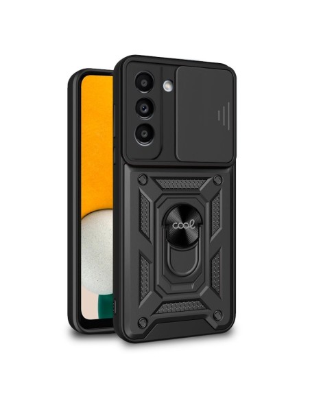 Carcasa reforzada cama TPU Samsung A136 Galaxy A13 5G / A04s anilla negra