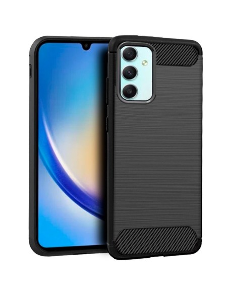 Carcasa TPU Samsung A346 Galaxy A34 5G carbón negra