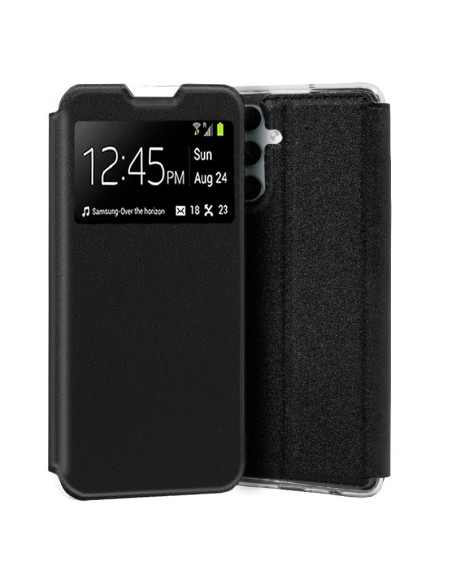 Funda libro soporte TPU Samsung A346 Galaxy A34 5G negra