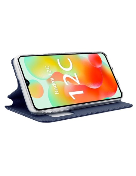 Funda libro soporte TPU Xiaomi Redmi 12C azul