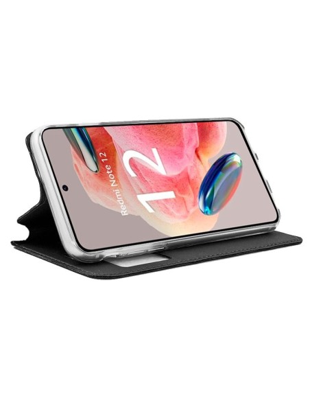 Funda libro soporte TPU Xiaomi Redmi Note 12 negra