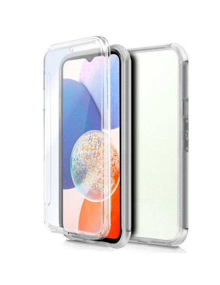 Funda gel TPU 3D Samsung A145 Galaxy A14 / A14 5G transparente (Frontal + trasera)
