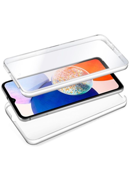 Funda gel TPU 3D Samsung A145 Galaxy A14 / A14 5G transparente (Frontal + trasera)