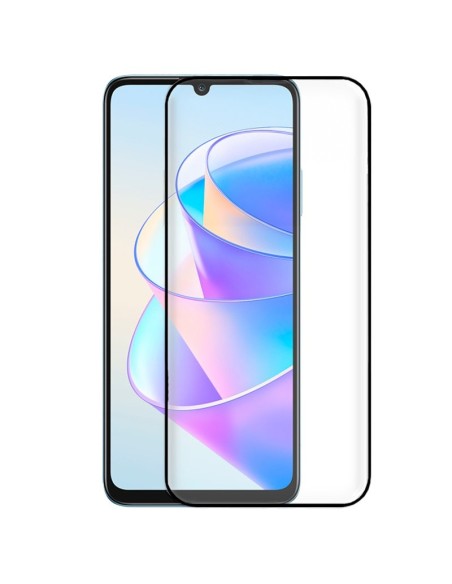 Protector pantalla vidrio templado Honor X7A negro (Pegado total 3D)