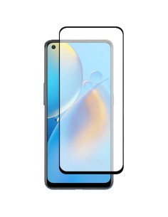 Protector pantalla vidrio templado Oppo A74 4G / A93 4G / Reno 6 Lite negro (Pegado total 3D)