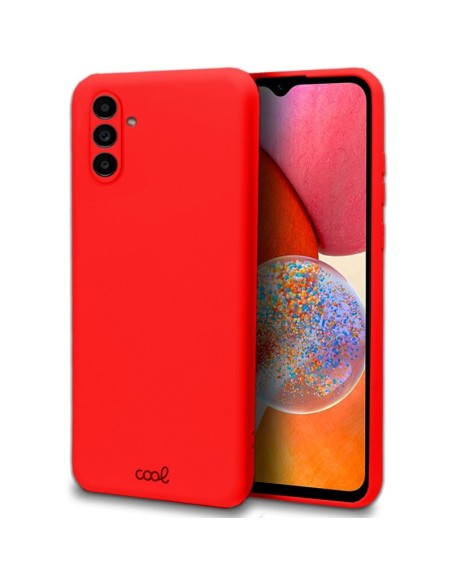 Carcasa TPU cama tela Samsung A145 Galaxy A14 / A14 5G roja