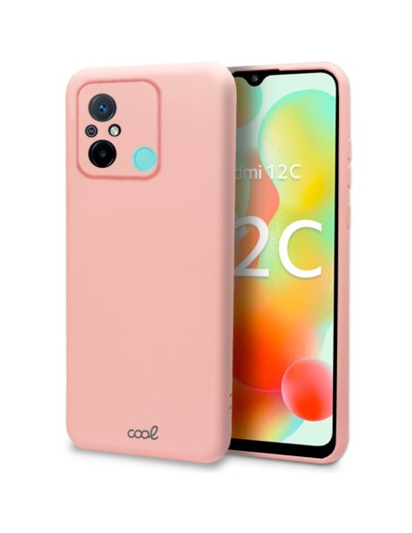 Carcasa TPU cama tela Xiaomi Redmi 12C rosa