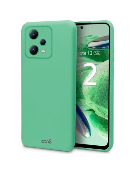 Carcasa TPU cama tela Xiaomi Redmi Note 12 5G / Poco X5 5G verde menta