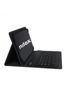 Funda soporte universal tabletas 9.7 - 10,5 pulgadas con teclado Bluetooth negra