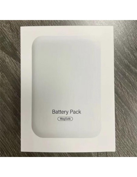 Batería externa universal magnética Power Bank Qi 5000 mAh blanca