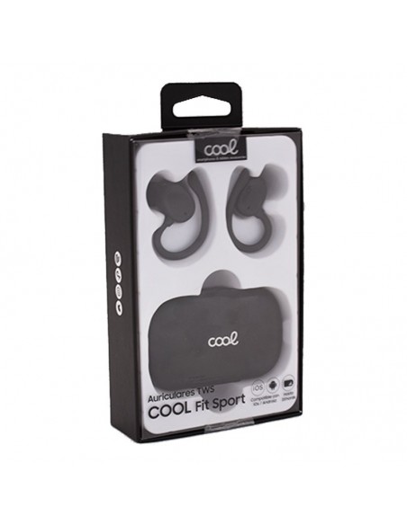 Auriculares estéreo Bluetooth Earbuds inalámbricos COOL Fit Sport negros