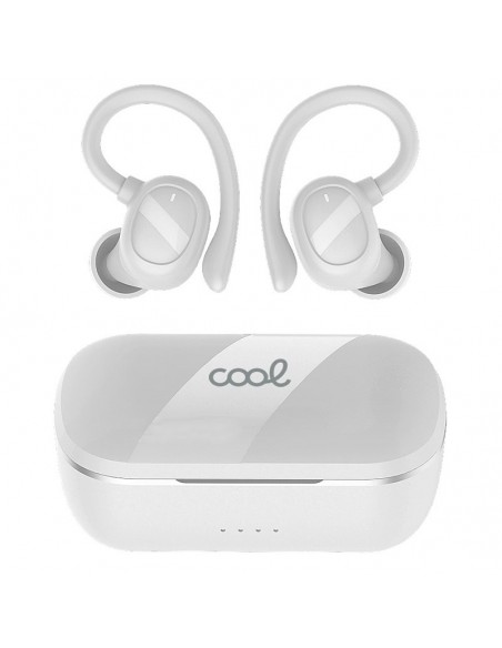 Auriculares estéreo Bluetooth Earbuds inalámbricos COOL Fit Sport blancos