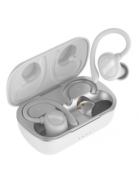 Auriculares estéreo Bluetooth Earbuds inalámbricos COOL Fit Sport blancos