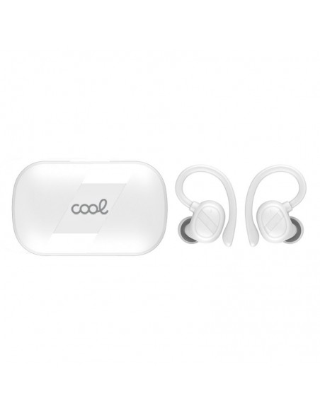 Auriculares estéreo Bluetooth Earbuds inalámbricos COOL Fit Sport blancos