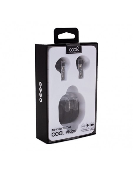 Auriculares estéreo Bluetooth Dual Pod Earbuds COOL Vision negros