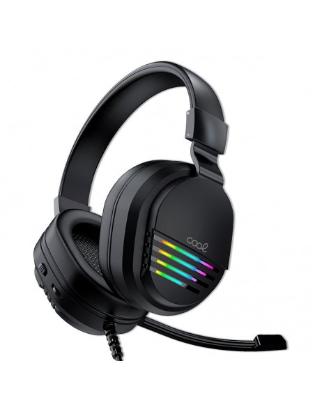 Auriculares estéreo PC / PS4 / PS5 / Xbox Gaming COOL Nitro Iluminación + Adapt. Audio