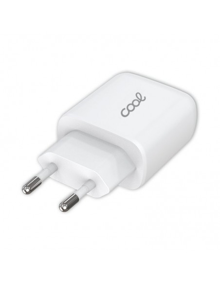 Cargador red universal carga rápida (PD) toma tipo C COOL (25W) blanco