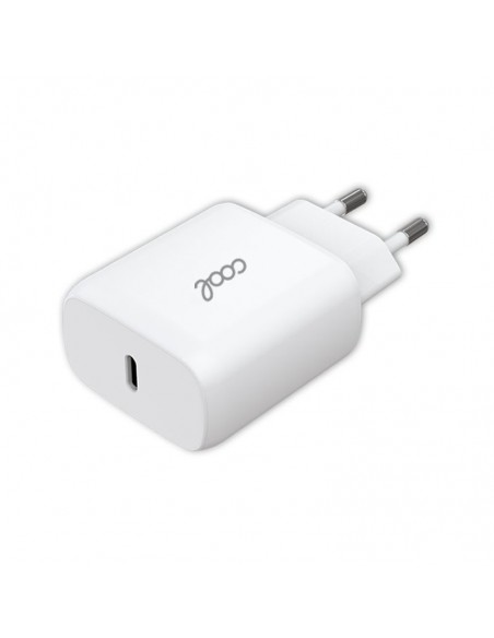 Cargador red universal carga rápida (PD) toma tipo C COOL (25W) blanco