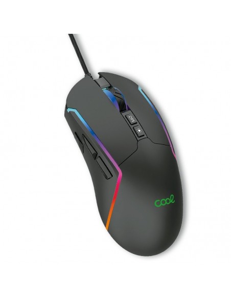 Ratón USB Gaming RGB (Iluminación) COOL Strip negro