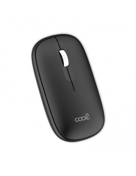 Ratón inalámbrico COOL Slim silencioso 2 en 1 (Bluetooth + Adap. USB) negro