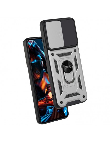 Carcasa reforzada cama TPU Xiaomi Redmi Note 12 5G / Poco X5 5G anilla plata