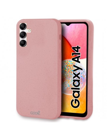 Carcasa biodegradable Samsung A145 Galaxy A14 / A14 5G PBAT ecológico rosa
