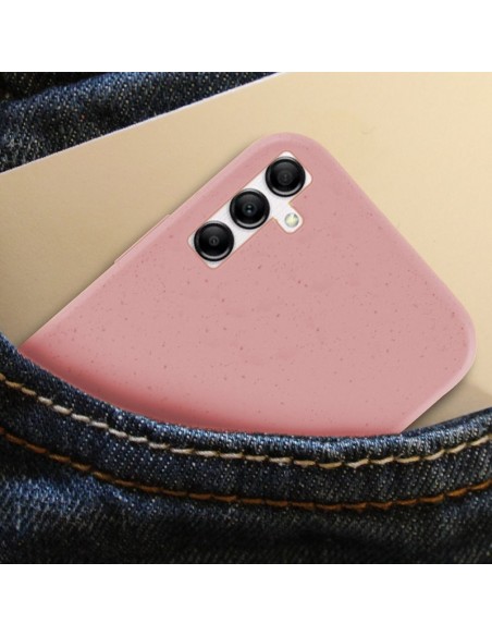 Carcasa biodegradable Samsung A145 Galaxy A14 / A14 5G PBAT ecológico rosa