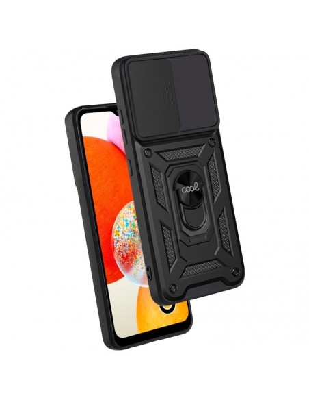 Carcasa reforzada cama TPU Samsung A145 Galaxy A14 / A14 5G anilla negra