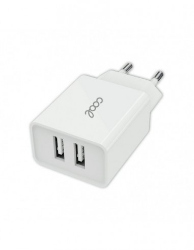 Cargador red universal doble toma USB...