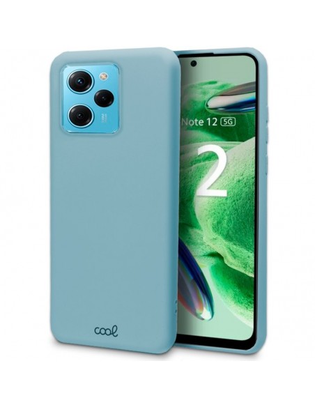 Carcasa TPU cama tela Xiaomi Redmi Note 12 5G / Poco X5 5G azul celeste