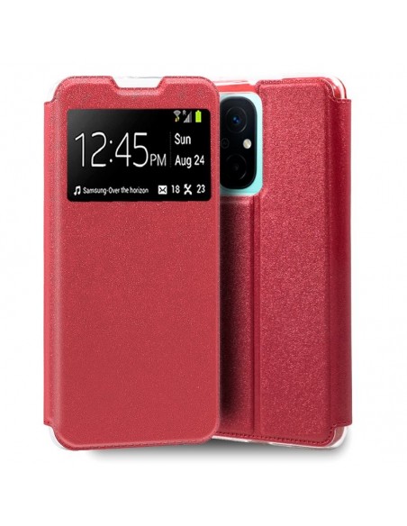 Funda libro soporte TPU Xiaomi Redmi 12C roja