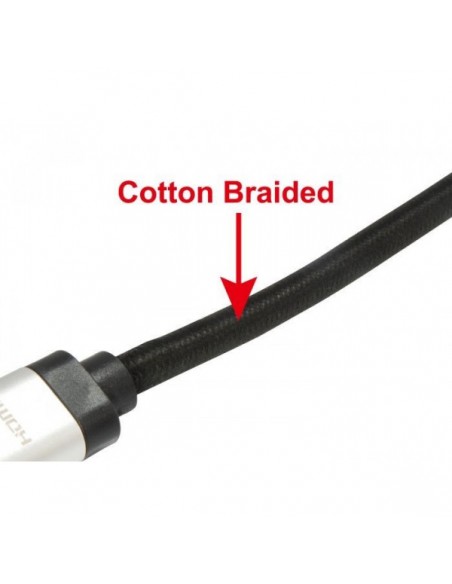 Cable HDMI macho a HDMI macho 2,1 universal 8K (2 m) Equip negro