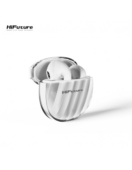 Auriculares bluetooth estéreo HiFuture FlyBuds 3 blancos (Milky White)