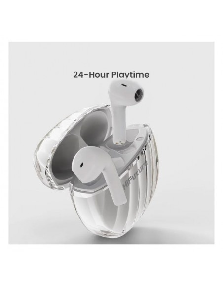 Auriculares bluetooth estéreo HiFuture FlyBuds 3 blancos (Milky White)