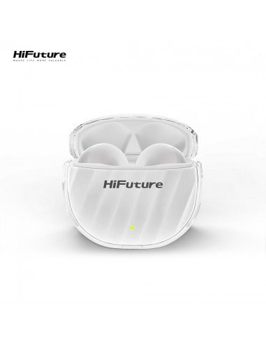 Auriculares bluetooth estéreo HiFuture FlyBuds 3 blancos (Milky White)