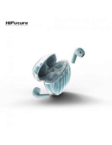 Auriculares bluetooth estéreo HiFuture FlyBuds 3 azules (Light Blue)