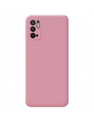 Carcasa TPU cama tela Xiaomi Redmi Note 10 5G / Poco M3 Pro 5G rosa palo