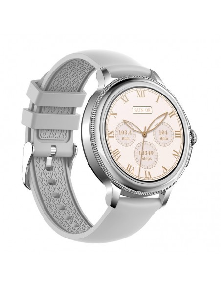 Reloj Smartwatch COOL Dover gris (Llamadas, Salud, Deporte, correas de metal y silicona)