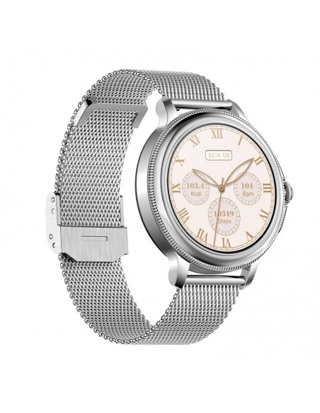 Reloj Smartwatch COOL Dover gris (Llamadas, Salud, Deporte, correas de metal y silicona)