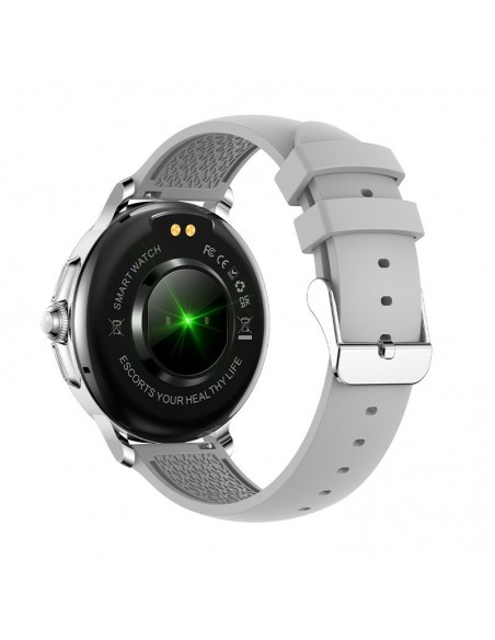 Reloj Smartwatch COOL Dover gris (Llamadas, Salud, Deporte, correas de metal y silicona)