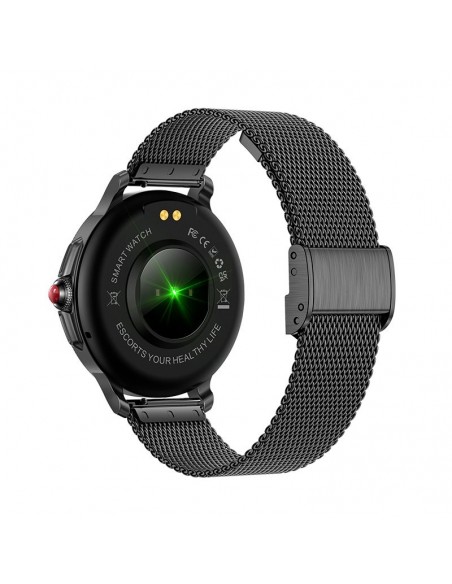 Reloj Smartwatch COOL Dover negro (Llamadas, Salud, Deporte, correas de metal y silicona)