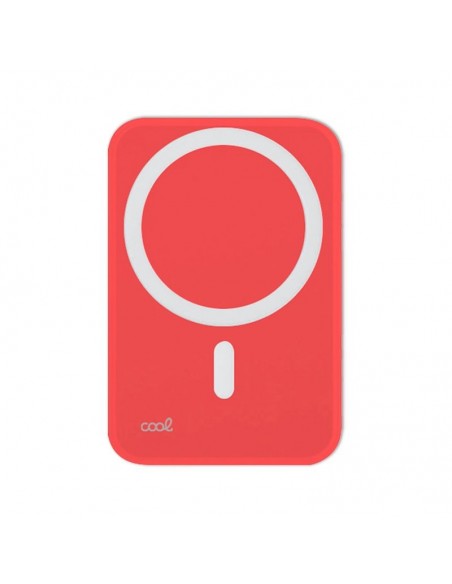 Bateria externa universal magnética Power Bank Qi 5000 mAh COOL roja
