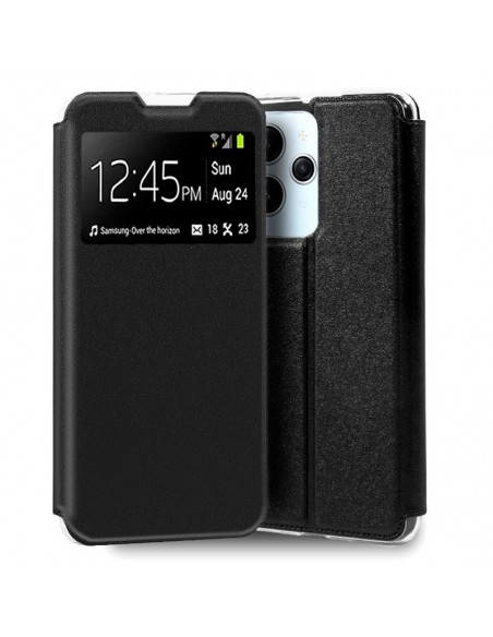Funda libro soporte TPU Xiaomi Redmi 12 negra