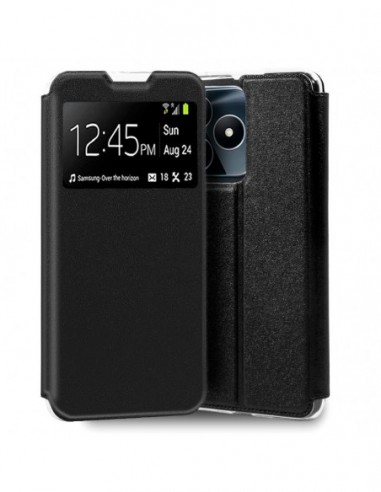 Funda libro soporte TPU Realme C53 negra