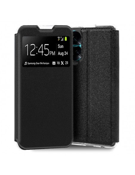 Funda libro soporte TPU Huawei Honor 90 Lite negra